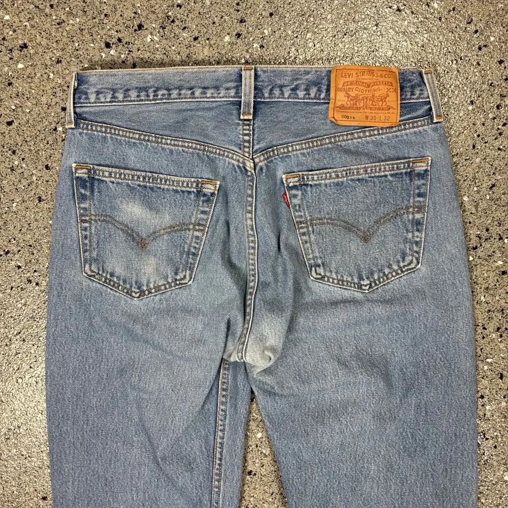 Vintage 1990s Levi's 501xx Made in USA Button Fly Denim Jeans